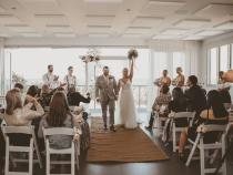 Weather on your mind – our upstairs function room doubles as the perfect spot for an indoor ceremony.